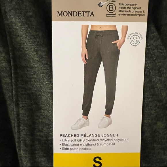 NWT! Mondetta peached melange olive night jogger size small - Picture 6 of 8